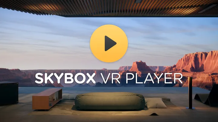 Skybox VR Video Player cover artwork from the official Meta shop page