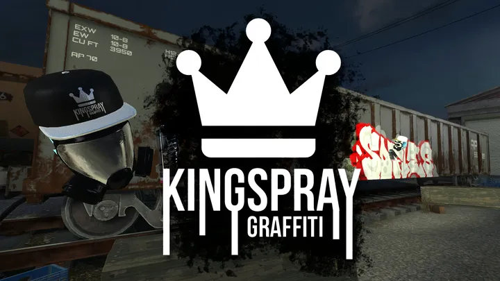 Kingspray Graffiti cover artwork from the official Meta shop page