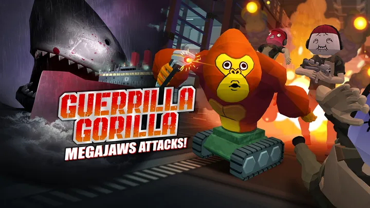 Guerrilla Gorilla: Megajaws Attacks! cover artwork from the official Meta shop page