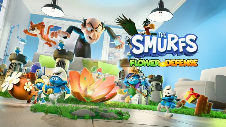 The Smurfs - Flower Defense cover artwork from the official Meta shop page