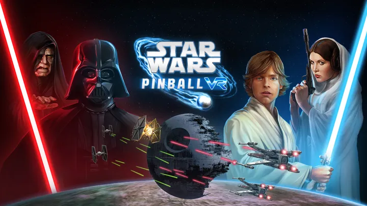 Star Wars Pinball VR cover artwork from the official Meta shop page