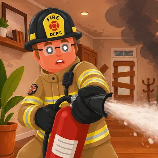 Be A Firefighter Simulator cover artwork from the official Meta Store page