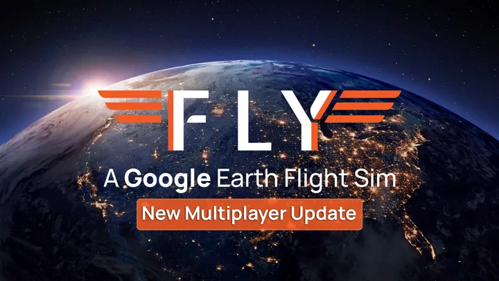 FLY - A Google Earth Flight Sim cover artwork from the official Meta shop page