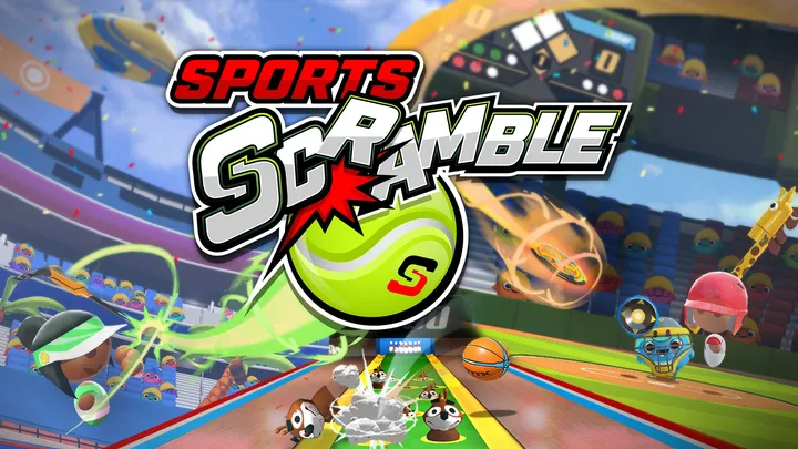 Sports Scramble cover artwork from the official Meta shop page