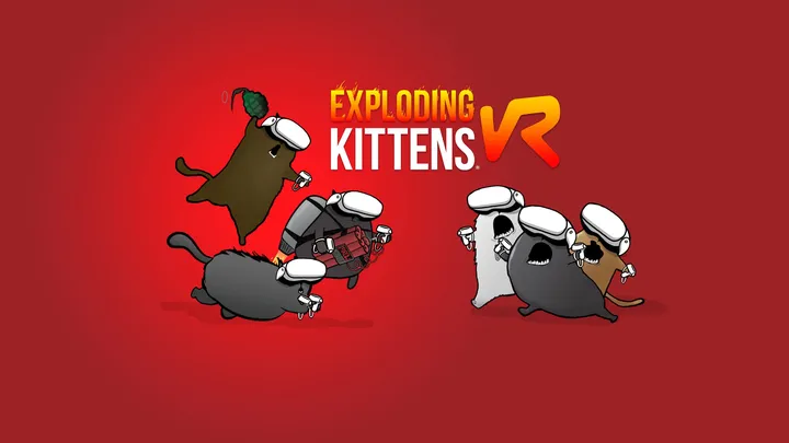 Exploding Kittens VR cover artwork from the official Meta shop page