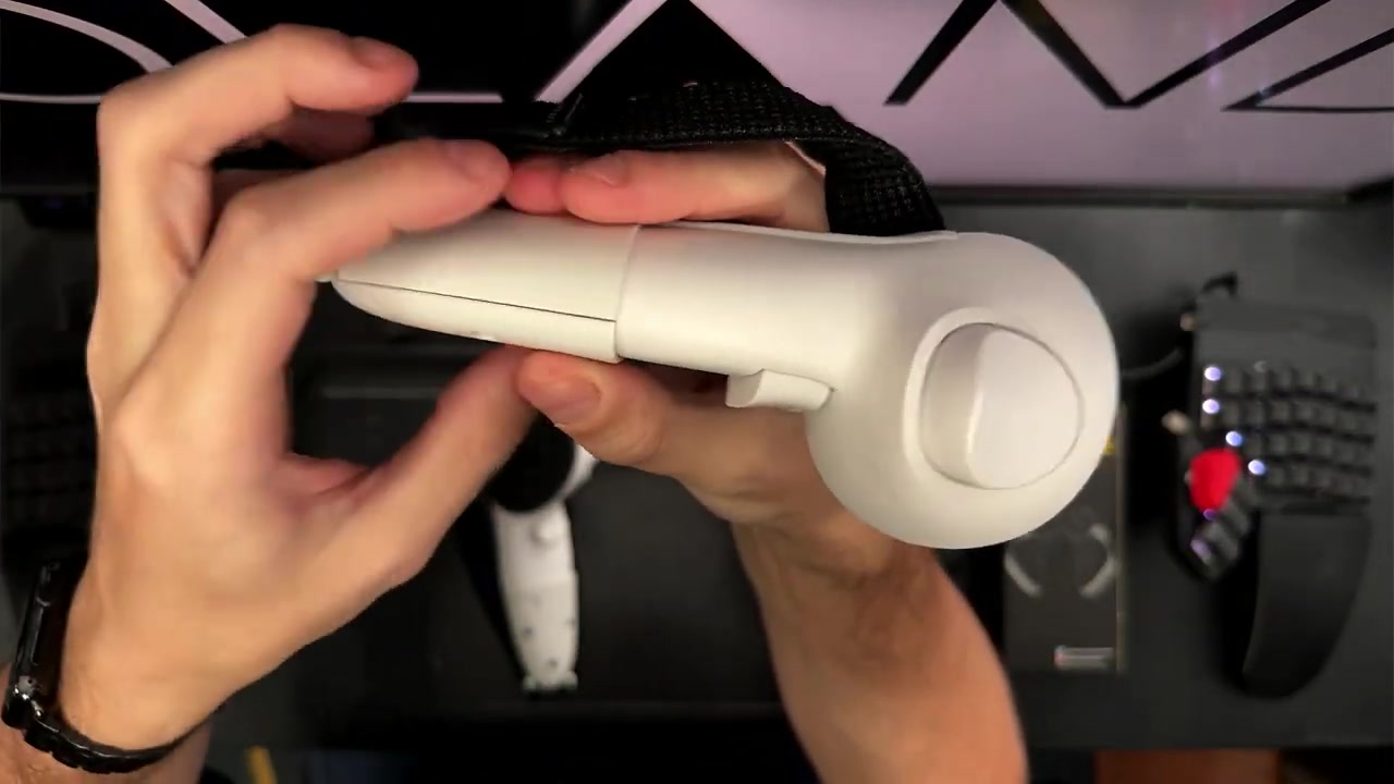 A visible gap between parts of the grip